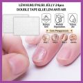 Lem Kuku Palsu Jelly 24pcs Double Tape Glue Lem Jelly Fleksible Perekat Dua Sisi Kuku Palsu Transparan Nail Glue Jelly Kuku Palsu Tahan Lama Anti Air - FR Gallery. 