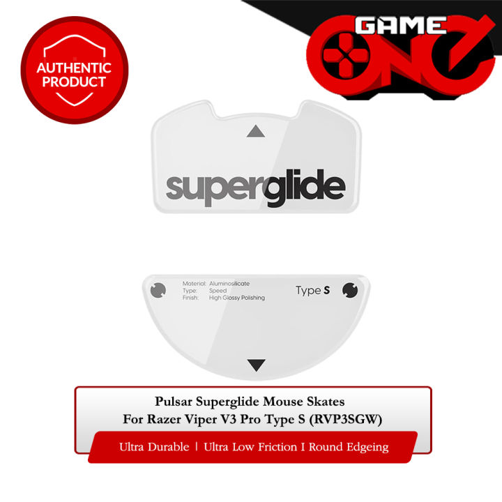 Pulsar Click Razor Pulsar Superglide Mouse Skates for Razer Viper V3 Pro Type S (RVP3SGW ...