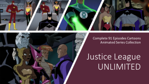Justice League UNLIMITED 1080p High Density (HD) Quality In 64GB USB Flash Drive Complete 91 Episodes Video Cartoon Animated Series File Collection with English Audio English Subtitle with Free Surprise Gift & OTG Connector