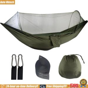 [Auto Vktech] Camping Hammock with Mosquito Net Portable Hammock Hammock Tent for Indoor Outdoor Hiking Camping Backpacking