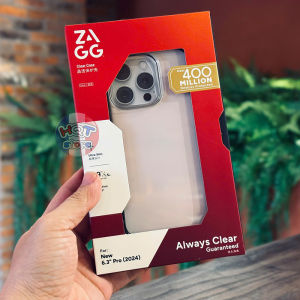 Ốp lưng chống sốc ZAGG Clear Case cho IP 16 Pro Max / 16 Pro / 16 Plus / 16 chính hãng - Hàng nhập khẩu