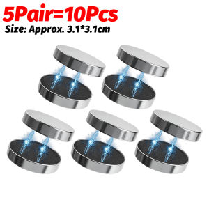 Windproof Magnetic Curtain Buckle Strong Magnet Clips Reusable Tablecloth Fixing Fastener Shower Curtain Window Screen Home