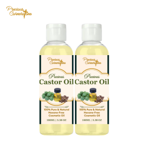[ Precious Pure Castor Oil ] 100ml SET OF 2 -  100% PURE COLD PRESSED Hexane-Free For Dry Skin Hair Care