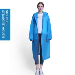 🔥【🇵🇭Ready Stock】GOROS 1pc Adult Thickening Raincoat Waterproof Thickened EVA Rain Poncho with Button Hiking Travel Hooded Raincoats for Fishing Camping Bike Tourism