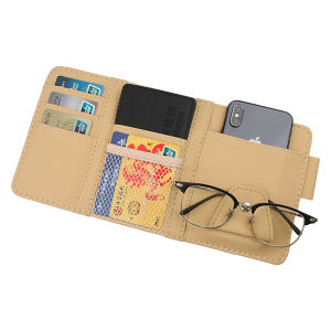 Car Sun Visor Storage Bag Car Styling Visor Organizer Sun Visor Storage Pouch Car Organizer Sunglasses Holder Card Organizer Ticket