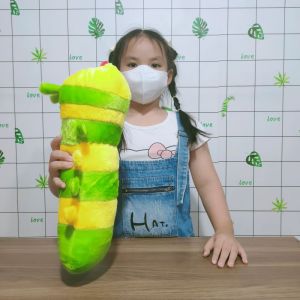 GỐI CHO BÉ SƠ SINH ÔM NGỦ GỐI CHO BÉ 6 THÁNG HÌNH SÂU LÔNG NHIỀU MÀU ẢNH THẬT