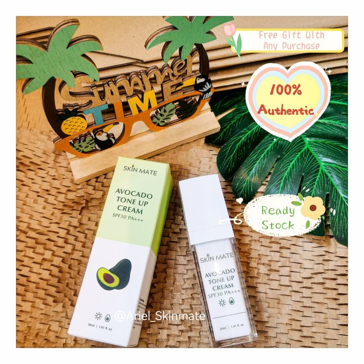 Skinmate Avocado Tone Up Cream Sunscreen UV SPF 30 PA +++ | Lazada