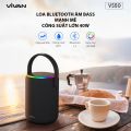[99 diểm] Loa Bluetooth 5.3 âm pass mạnh mẽ VIVAN VS50 Hi-Fi Công Suất 40W - Chống Nước IPX7. 