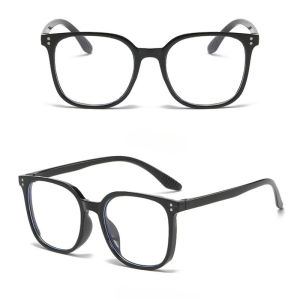 Fashion Glasses For Women And Men Oversize Eyeglasses Flat Mirror Replaceable Lens Tali Pinggang