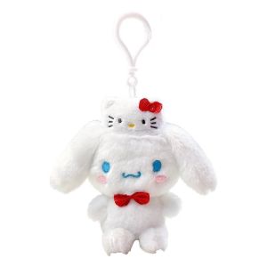 12cm Kawaii Sanrio 50th Anniversary Series Hello Kitty Melody Kuromi Plush Keychain Pendant Cinnamoroll Anime Doll Backpack Pendant Fans Collect Gift
