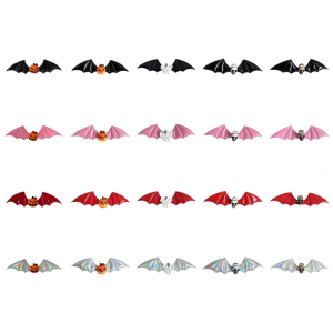 1PC Mysterious Bat Design Hair Clip Practical Resin Barrettes Halloween Cosplay Accessory For Adults