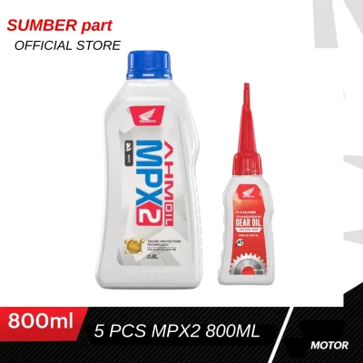 Oli Mpx 2 800 ML + Oli Gear Sepasang Pelumas Oli motor Matic Beat fi Vario fi Scoopy Spacy Genio dll