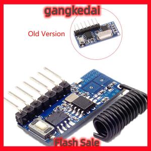 Gangke 1Pc 433mhz rf receiver learning code decoder module 4 channel for 1527 encoding