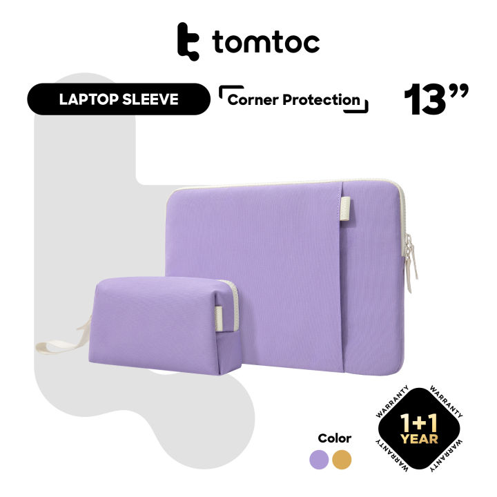 tomtoc 13 Inch Lady Laptop Sleeve with Organized Pouch