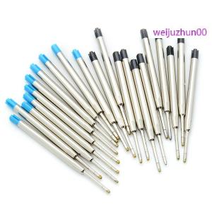weijuzhun00 10 Pcs blue ink parker style standard 1.0mm ballpoint pen refills nib medium