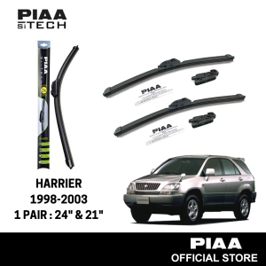 PIAA Si-Tech Silicone Wiper For Harrier 1998 ~ 2003 (24" & 21")