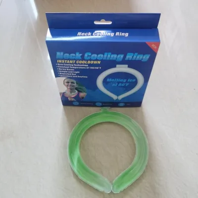 MSRC Reusable Neck Cooling Ring No Battery PCM Cooling Ice Neck Ring Below 28℃ Gel Ice Pack Cooling Neck Wrap for Summer Outdoor