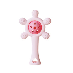 Teether Rattle Toy / Silicone Rattle Teether Bayi Mainan / Goyangan Telapak Tangan