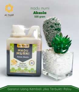 MADU MURNI AKASIA AL HALIF 500 gr / 100% MURNI TANPA CAMPURAN APAPUN