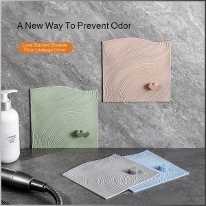 Floor Drain Mat Anti-return Odor Floor Drain Sticker Sticky Insulation of Odor Close Silicone