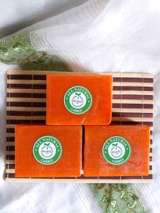 ALL NATURAL(ORGANICS) CARROT WHITENING SOAP - 135 Grams (3 Pcs)