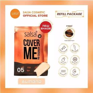 SALSA Cover Me BB Cushion - Semi Matte with Red Algae Niacinamide & Centella Smooth Medium Coverage Foundation Makeup