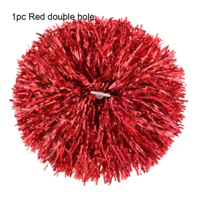 [Limited-time offer] 1PC Plastic Double Hole Handle Metal Streamer Pompoms Cheerleading Pom Cheering Decorator Club Sport Supply