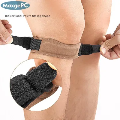 MaxgePC Đầu gối bánh chè gân đầu gối hỗ trợ strape Brace có thể điều chỉnh hấp thụ sốc nén đầu gối pad tay áo cho bóng rổ