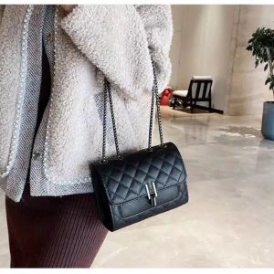 Tas Selempang Wanita cewek Terbaru Fashion Korea Tas Sling bag Slempang Cewek Black Nikel Tas Pesta Kondangan Wanita Cewek Slingbag Wanita Korea Terbaru