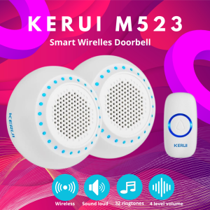 Bell Pintu Rumah Wireless KERUI M523 Multi Tone Memory 2 Receiver F53