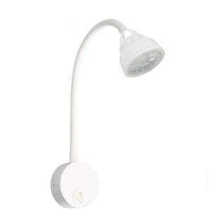 Đèn đọc sách đầu giường Led 5W-220V Loại gắn tường Ánh sáng chiếu rọi điểm Thân đèn Kim loại - DW006