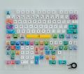 [Keycap Only]American Comics Hand-painted Keycap Doodle Hand Drawn keycap 129 Keys Profile PBT Five-Sided Sublimation For Cherry MX Switch nical Keyboard Keychron/RK61/GK61/Anne Pro 2. 