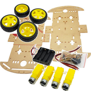 [Đã nạp code] Robot Xe 4 Bánh Điều Khiển Từ Xa Bằng app Điện Thoại Bộ xe robot thông minh 4 bánh