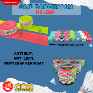 GRIP RAKET BULUTANGKIS KARET BINTIK KANSA KS200 ORIGINAL ANTI LICIN