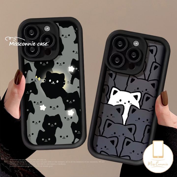 MissConnie Cute Shining Stars Kitten Cartoon Case For Redmi 12 13C 10A ...