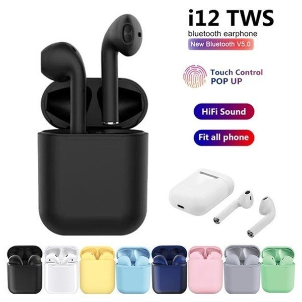 Tws earphones online i12