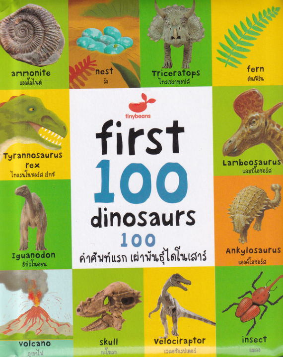 Bundanjai (หนังสือ) First 100 Dinosaurs 100 คำศัพท์แรก เผ่าพันธุ์ ...