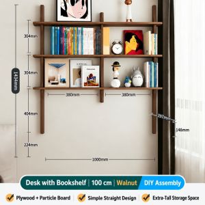 Modern Floating Wall Shelves Hanging Wall Mount Bookshelf Decor Storage Rack for Living Room