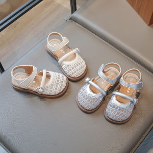 Lovely Princess Style Kids Girls Roman Sandals with Shiny Rhinestones Heart-shaped Buckle Encircled Prom Party Kids Shoes J06087