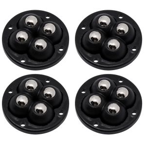 4 ชิ้น ล้อหมุน สเตนเลส ชุดล้อเลื่อนติดโต๊ะแบบ อุปกรณ์เคลื่อนย้ายสิ่งของ ล้อหมุนลูกรอก แพ็ค