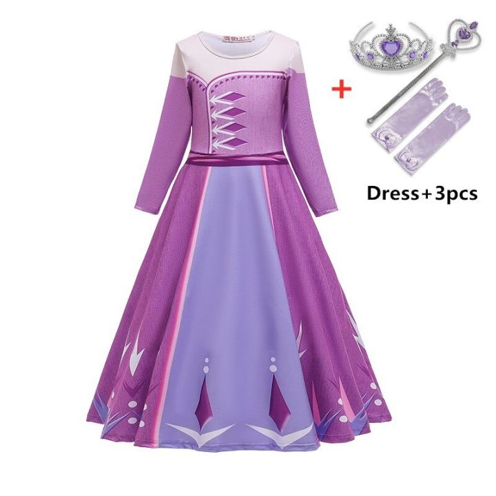 LOEL Snow Queen Inspired Costume Dress For Girls – Kids Fancy Dress For Parties & Play - View #9