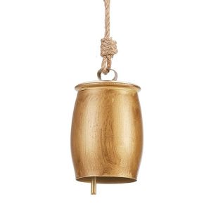 MIIQNUS Chống ăn mòn Chuông treo kim loại Miệng tròn Làm thủ công Chuông gió Độ bền cao Dây treo dây chuyền chuông Giáng sinh Trang trí sân vườn