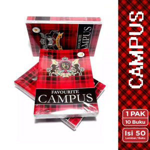 BUKU BINTANG OBOR CAMPUS 50 LEMBAR [PACK -10 BUKU] Buku Tulis 38 Lembar CAMPUS Isi 10 Buku