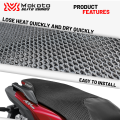 MOKOTO ELITE SERIES SEAT COVER NET ANTI-SLIP 3D MESH FOR HONDA AND YAMAHA MOTORCYCLE SPEEDMOTO 1PC. 