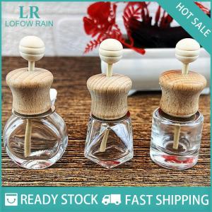 LF Wholesale✨Flash Sale ✨ น้ำหอมคลิปน้ำหอมปรับอากาศสำหรับรถยนต์ขวดแก้วเปล่าสำหรับตกแต่งขวดแก้วอโรมาเทอราพี