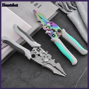 [Heartsbat] Wire Stripper Decrustation Pliers Adjustable Electrical Wire Stripping Tool Non-slip Wire Stripper Crimper For Electrical Cable