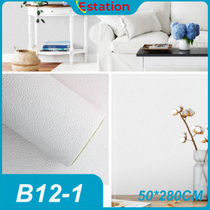 Estation - Wallpaper Linen Roll | Wallpaper Dinding | Dekorasi Kamar | Wallpaper Dinding Linen