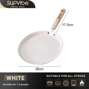 SUPVIBE 26CM Non-Stick Pan Pancake Skillet Frying Pan PFOA-Free Eco-Friendly Suitable for All Stoves Ready Stock