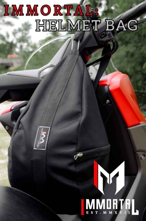 helmet bag lazada Canvas style canvas helmet bag with leather details MUQZI Waterproof Motorbike Helmet Bag