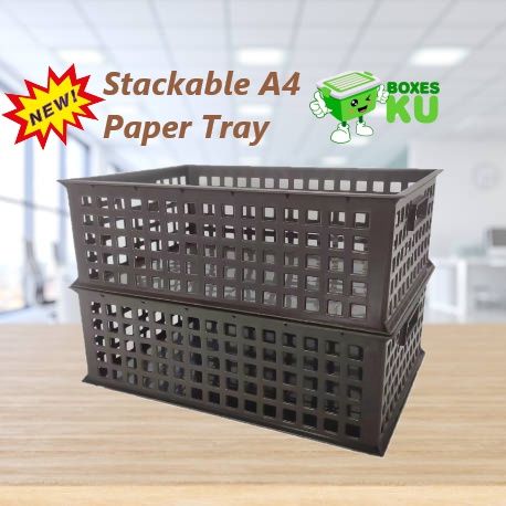 thumbnail image 2 of Office Desk Filing Trays Letter Rack A4 Paper Document Organizer Holder 2 of 12